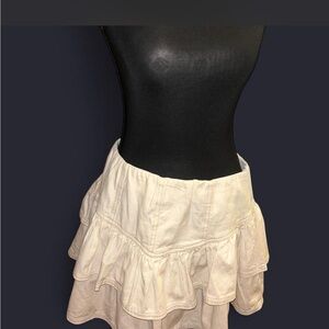 American Eagle Outfitters White A-Line Skirt